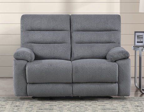 Cozy Gray 3-Piece Manual Reclining Set by Steve Silver at Eve Furniture