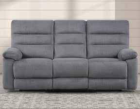 Cozy Gray 3-Piece Manual Reclining Set by Steve Silver at Eve Furniture