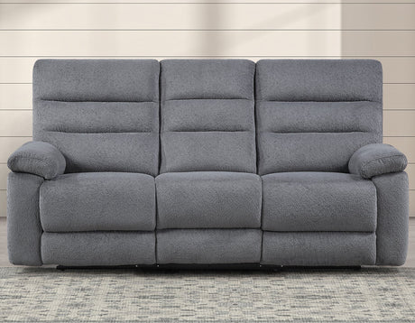 Cozy Gray 3-Piece Manual Reclining Set by Steve Silver at Eve Furniture