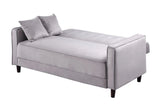 Cozy Grey Adjustable Bed Sofa And Loveseat by New Era Innovations at Eve Furniture
