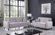 Cozy Grey Adjustable Bed Sofa And Loveseat by New Era Innovations at Eve Furniture