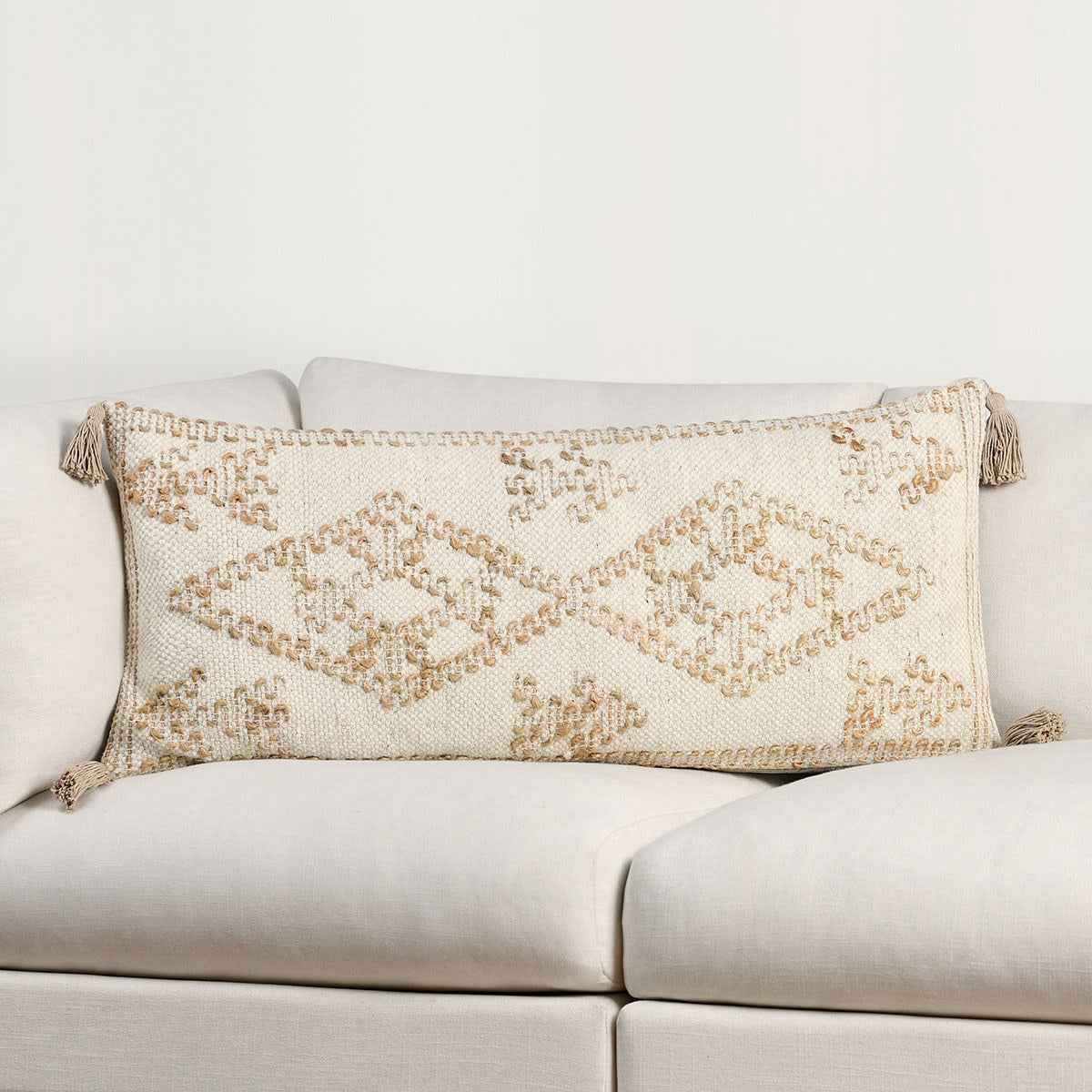 CP Farm Ivory/Natural 16x36 Throw Pillow (Set of 2) by Classic Home at Eve Furniture