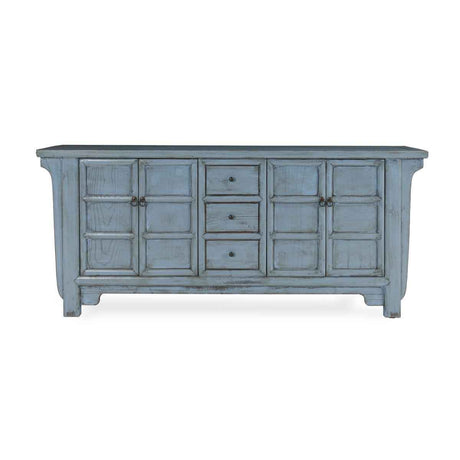 Crafton 3 Drawer 4 Door Cabinet - Blue by Classic Home at Eve Furniture