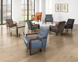 Crafton Beige Leather Accent Chair by Homelegance at Eve Furniture