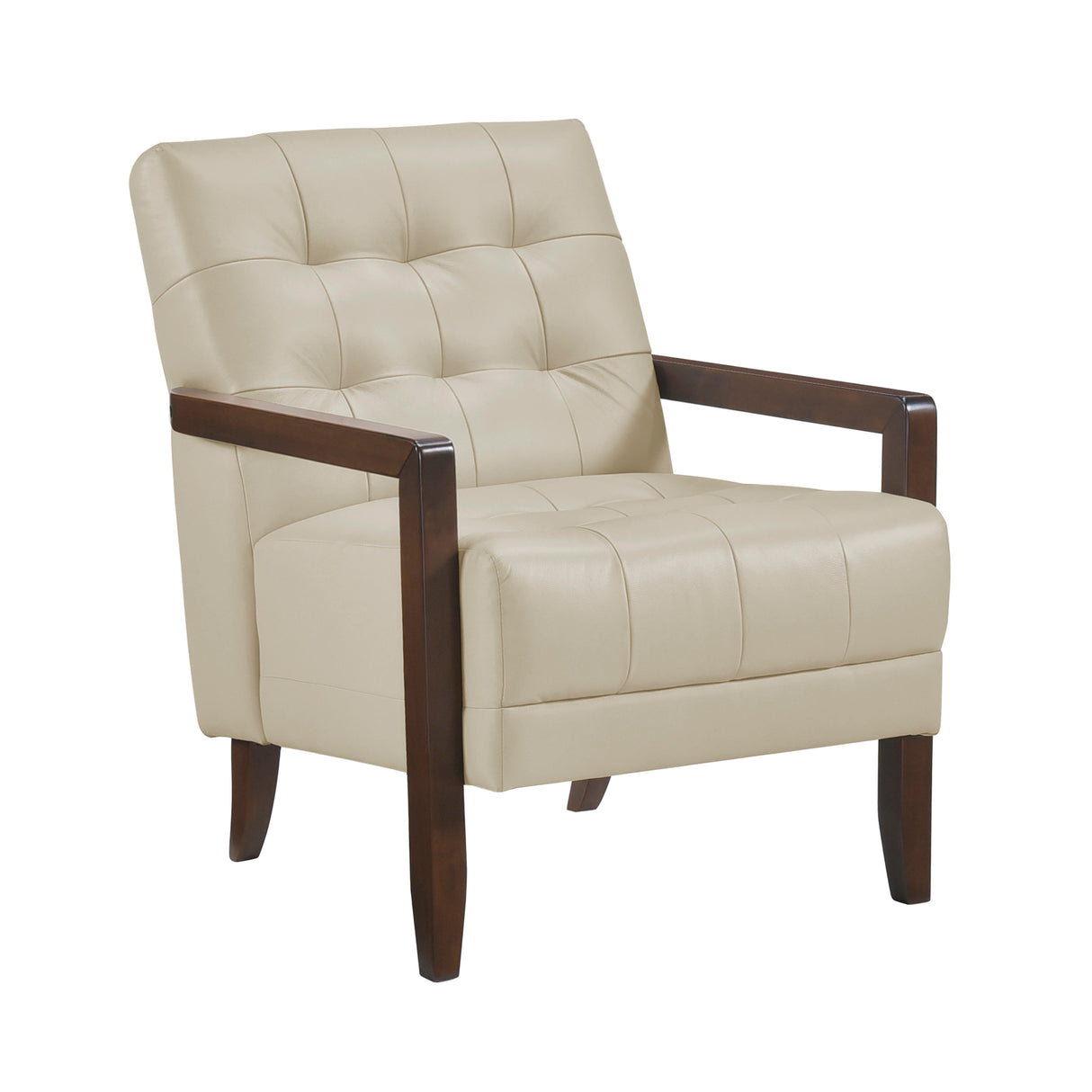 Crafton Beige Leather Accent Chair by Homelegance at Eve Furniture