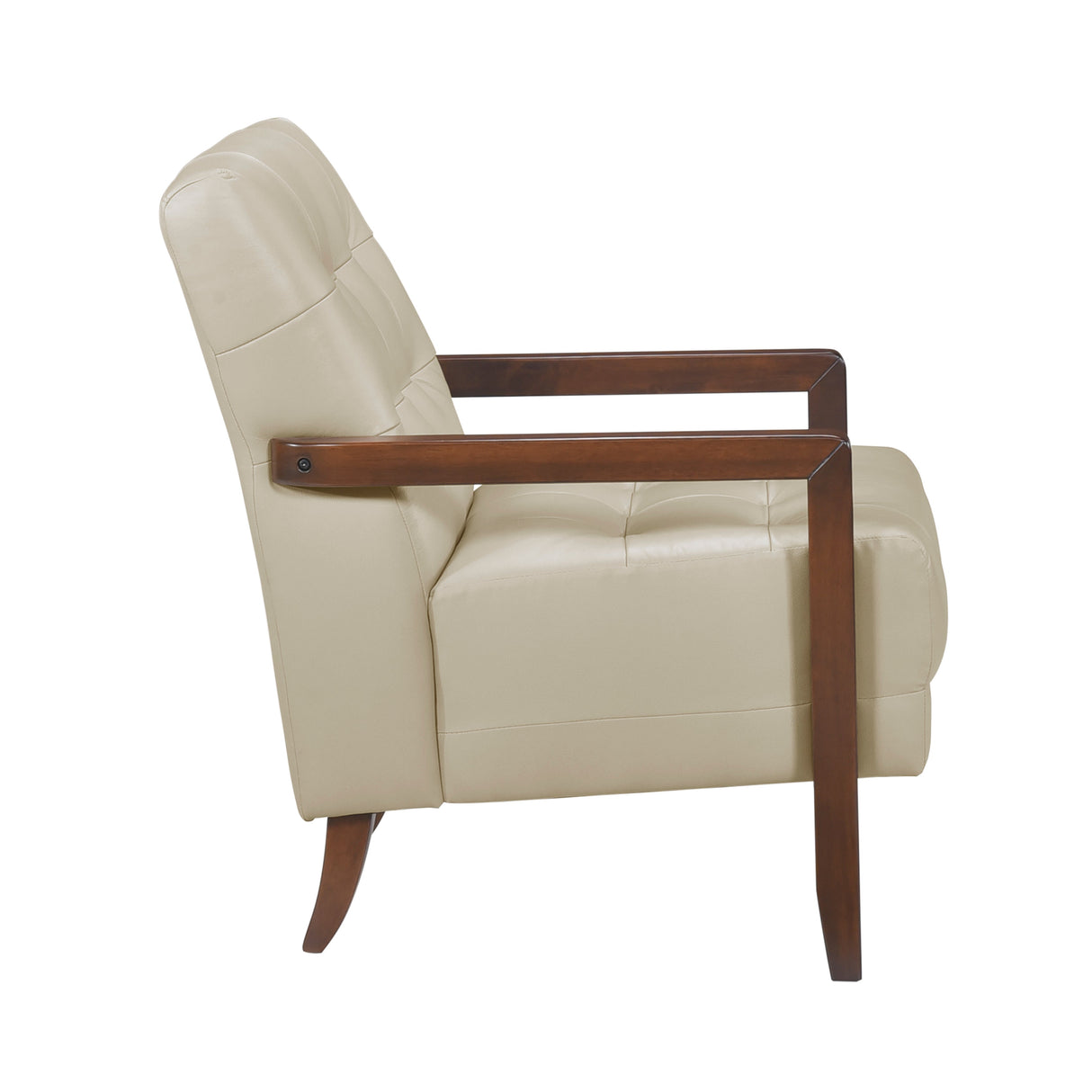 Crafton Beige Leather Accent Chair by Homelegance at Eve Furniture