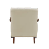 Crafton Beige Leather Accent Chair by Homelegance at Eve Furniture