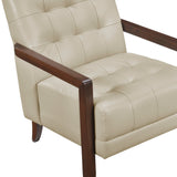 Crafton Beige Leather Accent Chair by Homelegance at Eve Furniture
