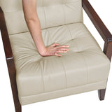 Crafton Beige Leather Accent Chair by Homelegance at Eve Furniture