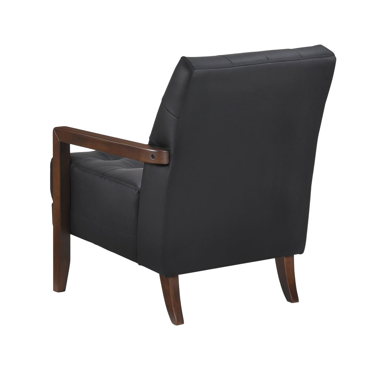 Crafton Black Leather Accent Chair by Homelegance at Eve Furniture