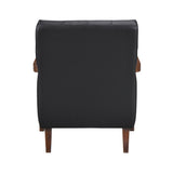Crafton Black Leather Accent Chair by Homelegance at Eve Furniture