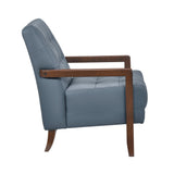 Crafton Blue Leather Accent Chair by Homelegance at Eve Furniture