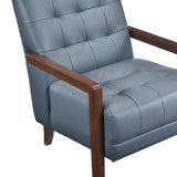 Crafton Blue Leather Accent Chair by Homelegance at Eve Furniture