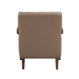 Crafton Brown Leather Accent Chair by Homelegance at Eve Furniture