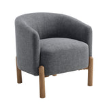Crafton Dark Brown Leather Accent Chair by Homelegance at Eve Furniture