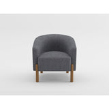 Crafton Dark Brown Leather Accent Chair by Homelegance at Eve Furniture