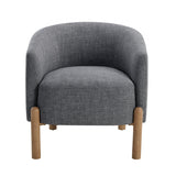 Crafton Dark Brown Leather Accent Chair by Homelegance at Eve Furniture