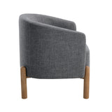 Crafton Dark Brown Leather Accent Chair by Homelegance at Eve Furniture