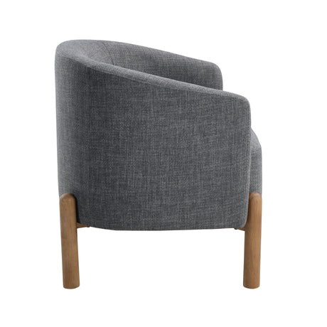 Crafton Dark Brown Leather Accent Chair by Homelegance at Eve Furniture