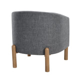 Crafton Dark Brown Leather Accent Chair by Homelegance at Eve Furniture
