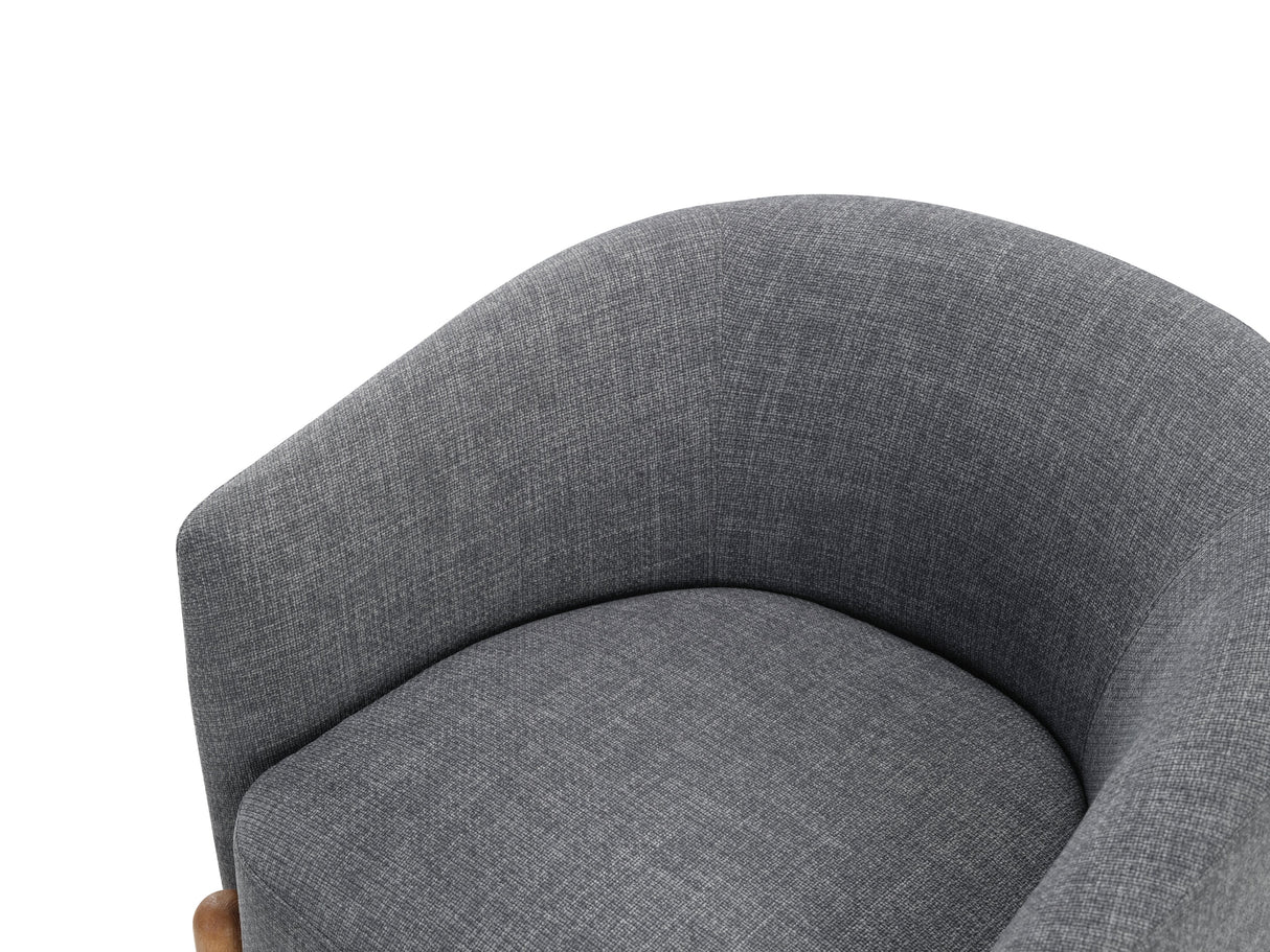 Crafton Dark Brown Leather Accent Chair by Homelegance at Eve Furniture