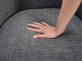 Crafton Dark Brown Leather Accent Chair by Homelegance at Eve Furniture