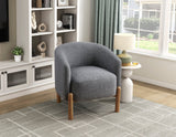 Crafton Dark Brown Leather Accent Chair by Homelegance at Eve Furniture