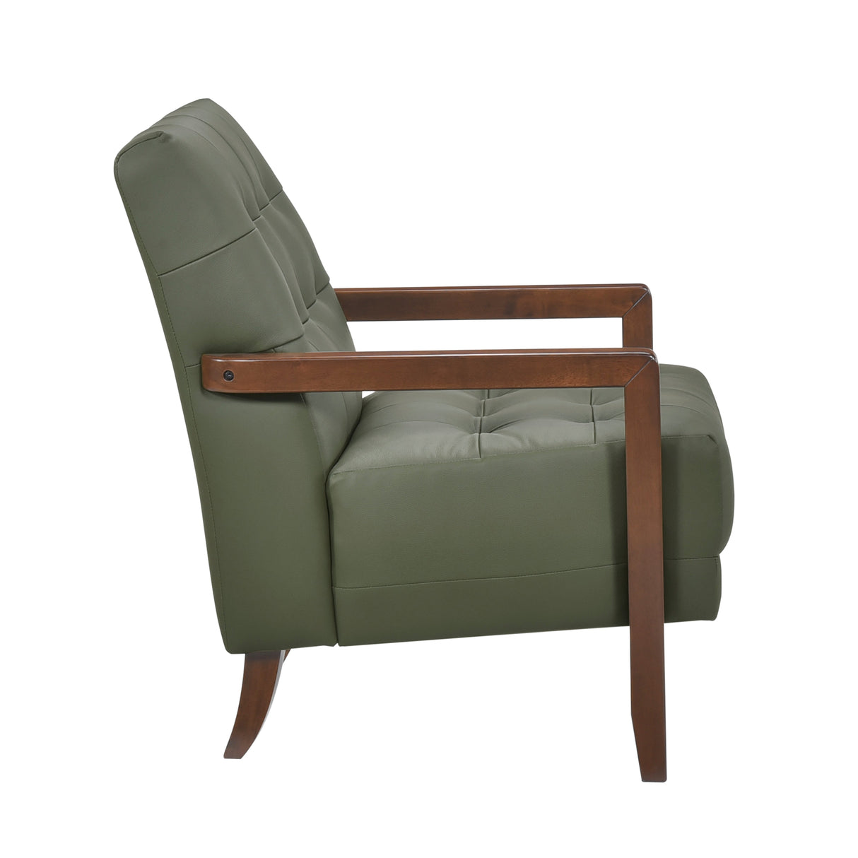 Crafton Green Leather Accent Chair by Homelegance at Eve Furniture