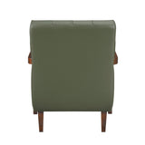 Crafton Green Leather Accent Chair by Homelegance at Eve Furniture