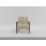 Crafton Orange Leather Accent Chair by Homelegance at Eve Furniture
