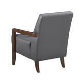 Crafton Orange Leather Accent Chair by Homelegance at Eve Furniture