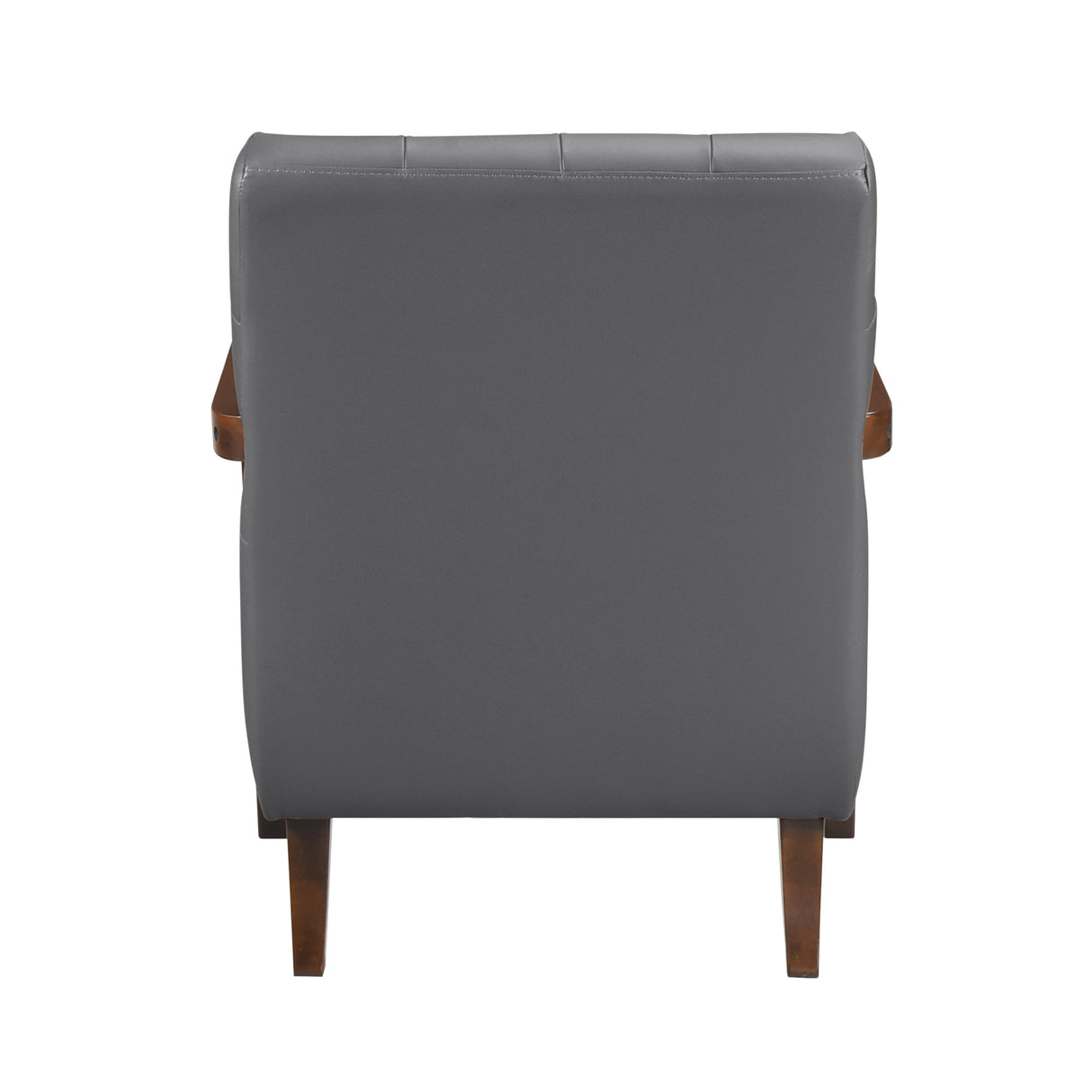 Crafton Orange Leather Accent Chair by Homelegance at Eve Furniture