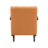 Crafton Orange Leather Accent Chair by Homelegance at Eve Furniture