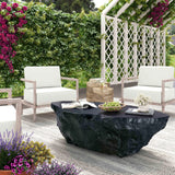 Crag Concrete Indoor / Outdoor Coffee Table by TOV Furniture at Eve Furniture