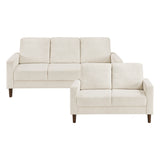 Crandall Beige 2-Piece Living Room Set by Homelegance at Eve Furniture