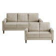 Crandall Beige 2-Piece Living Room Set by Homelegance at Eve Furniture