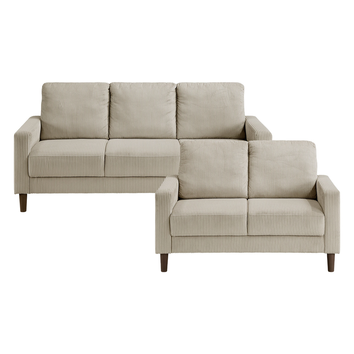 Crandall Beige 2-Piece Living Room Set by Homelegance at Eve Furniture