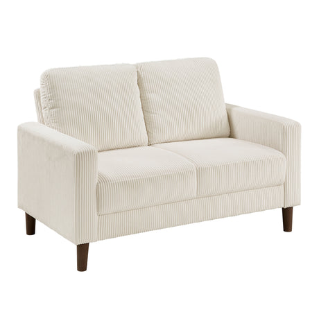 Crandall Beige Loveseat by Homelegance at Eve Furniture