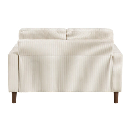 Crandall Beige Loveseat by Homelegance at Eve Furniture
