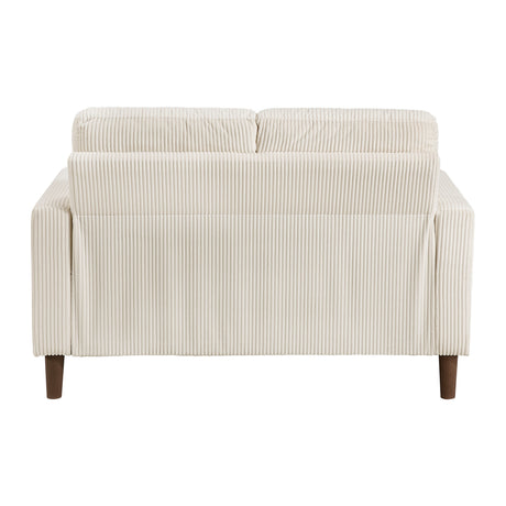 Crandall Beige Loveseat by Homelegance at Eve Furniture