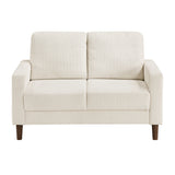 Crandall Beige Loveseat by Homelegance at Eve Furniture