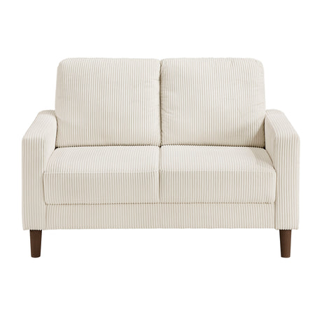 Crandall Beige Loveseat by Homelegance at Eve Furniture