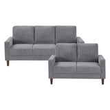 Crandall Gray 2-Piece Living Room Set by Homelegance at Eve Furniture