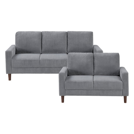 Crandall Gray 2-Piece Living Room Set by Homelegance at Eve Furniture