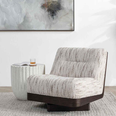 Crandall Swivel Chair - Cocoa Cream by Classic Home at Eve Furniture