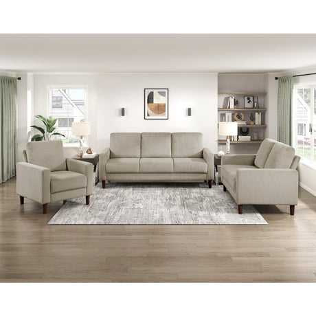 Crandall Taupe Living Room Set by Homelegance at Eve Furniture