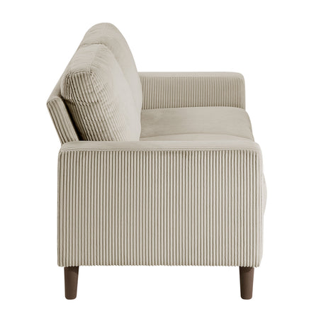 Crandall Taupe Loveseat by Homelegance at Eve Furniture