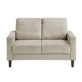 Crandall Taupe Loveseat by Homelegance at Eve Furniture