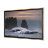 Crashing Wave by Chad Mackay a Hand Embellished Textured Framed Photo Art Print Matted under Glass by Mercana at Eve Furniture
