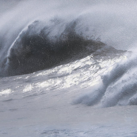 Crashing Wave by Chad Mackay a Hand Embellished Textured Framed Photo Art Print Matted under Glass by Mercana at Eve Furniture